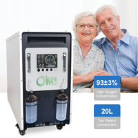 Máy Phát Oxy Cấp Y Tế Nhỏ Gọn Điều Khiển PLC Với Hệ Thống Báo Động Olive 24*7H Liên Tục Bệnh Viện Concentratore Ossigen 20l