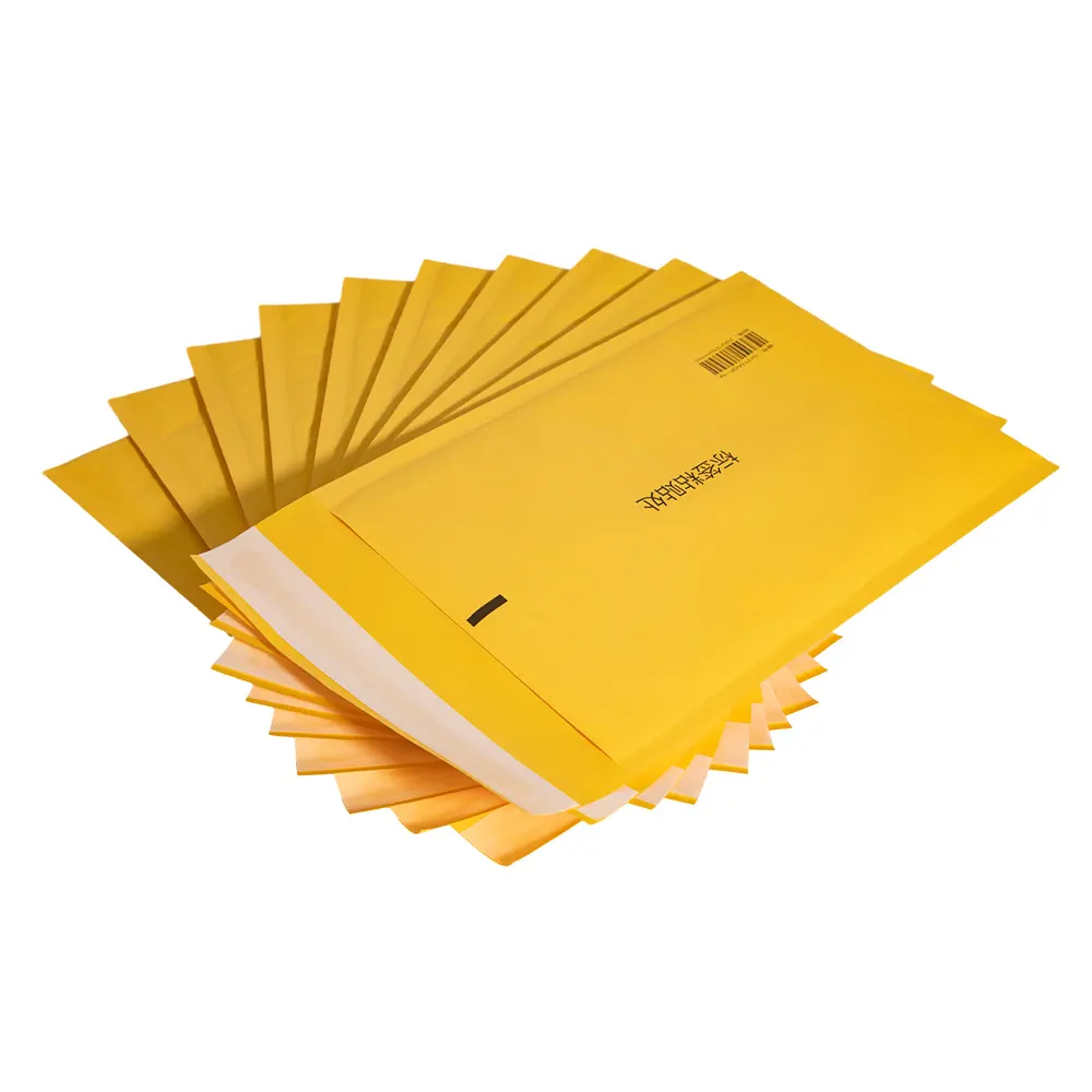 Kraft Bubble Mailer Paper Mailng Bag Eco-friendly Custom colored Padded Mailing Envelopes for Express delivery