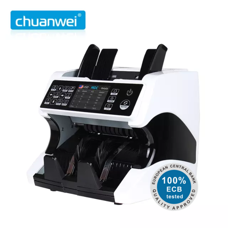 Top Loading  Dual CIS Money Detector Mix Value Counter bill counter
