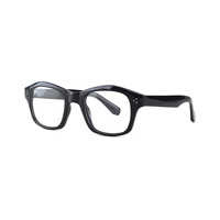 Monturas Ópticas de Acetato Extra Grandes Estilo Vintage, Gafas de Moda Unisex con Montura Gruesa, Monturas para Lentes Graduadas al por Mayor