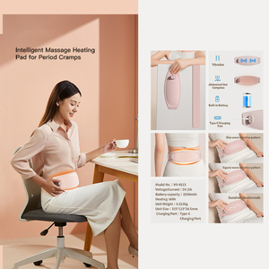 Sabuk Pijat Penghangat Pinggang dan Perut Portabel Tanpa Kabel, Bantalan Panas Menstruasi untuk Wanita, Pereda Nyeri Kram Haid - Product Image 6