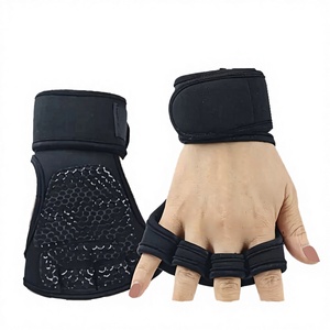 Guantes de levantamiento de pesas de poliéster para gimnasio y entrenamiento cruzado al aire libre con soporte para manos y muñecas, precio competitivo - Product Image 3