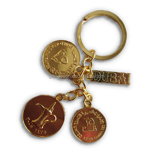 Venta al por mayor Dubai recuerdo llavero chapado en <span class=keywords><strong>oro</strong></span> llaveros Burj Dubai torre <span class=keywords><strong>de</strong></span> Palm colgante encanto clave <span class=keywords><strong>de</strong></span> <span class=keywords><strong>la</strong></span> cadena - Product Image 4