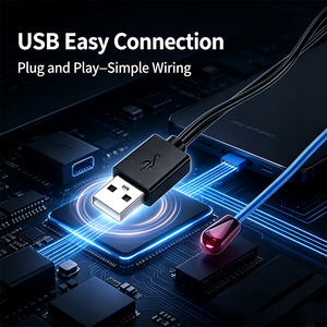 Cable IR IFA02 DX2-A, Cable de Extensión de Receptor IR USB, Sonda Dual Independiente, Montaje Oculto para Cable IR de Hogar Inteligente - Product Image 5