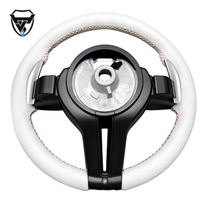 Volante modificado de cuero blanco noble para X1 X2 X3 X4 F10 F06 F91 F92 F93 F12 F13 F90 F02 F36 F35 - Product Image 2