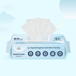 Vente en gros de lingettes écologiques pour le corps pour adultes épaissies avec de l'essence d'aloès sans odeur et biodégradables - Product Image 1