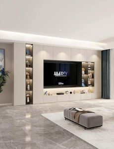 2025 nouveau meuble TV de luxe au design meuble TV mural complet fabriqué en Chine - Product Image 5