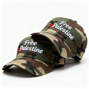 Özel logo nakış ücretsiz filistin beyzbol şapkası Camo Polyester kavisli ağız kamuflaj beyzbol kapaklar erkekler için - Product Image 1