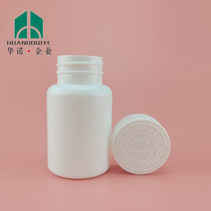 70ml beyaz hdpe hapı yuvarlak ilaç plastik şişe ile çocuklar için güvenli kapaklı şişe ve indüksiyon mühür - Product Image 3