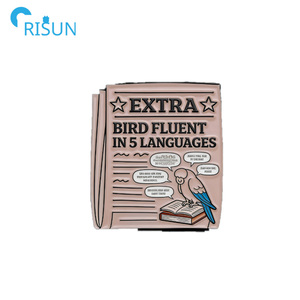 Pin de Esmalte con el Alfabeto Inglés, Pin de Solapa Personalizado con Logotipo, Pin de Esmalte Suave y Duro, Broche de Personalidad - Product Image 5