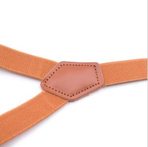 Bretelles pour enfants, garçons, style vintage, marron, 3 clips, bouton, pour pantalon, filles, bretelles en cuir élégantes, noir, bretele - Product Image 4