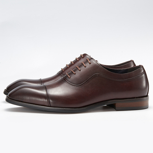 Nuevos Zapatos Oxford de Cuero Vacuno Genuino para Hombre, Hechos a Mano, Transpirables, Antiolor, Mocasines con Puntera Suave, Estilo Gommino - Product Image 1