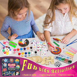 <span class=keywords><strong>Kit</strong></span> de Arte con Rodajas de Madera Natural, Círculo de Corteza Realista, Modelo STEM, Resistente, Luminiscente, Unidad de Recursos de Física, Estuche - Product Image 6