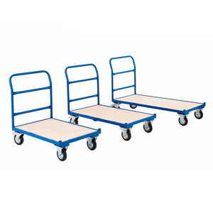 Chariot mobile de plate-forme de finition de chariot de revêtement en acier de poudre d'utilisation d'entrepôt sans poignée - Product Image 4