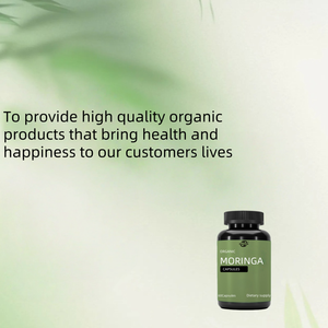 מלאי תוספת כוח moringa קפסולות צמחוניות נוגדי חמצון צמחוניים של אבקת עלים מורינגה למבוגרים - Product Image 2