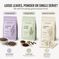 Services d'impression d'emballages personnalisés Sac d'emballage en plastique avec logo SpotUV personnalisé Pochette de support pour sac de café de qualité alimentaire Mylarbag