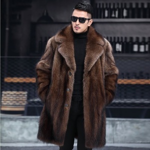 Cappotti in Ecopelliccia Stile Europeo e Americano per <span class=keywords><strong>Uomo</strong></span>, Cappotto Lungo Casual Business in Finta Pelliccia di <span class=keywords><strong>Visone</strong></span>, Offre Calore - Product Image 4