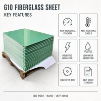 Plaque en fibre de verre G10 1020x1220mm, stratifié en tissu de verre époxy GB T1303.4, panneau isolant pour l'ingénierie électrique
