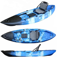 Kayak de pêche monoplace en plastique, certifié CE, garantie 2 ans, fabriqué à Ningbo, en vente