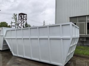 Trémie d'ordures en acier au carbone 12CBM fabriquée en usine, camion à bras oscillant transportable, poubelle de construction à vendre - Product Image 5