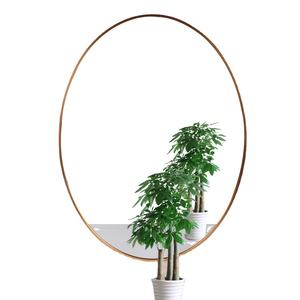 <span class=keywords><strong>Espejo</strong></span> de Pared <span class=keywords><strong>Ovalado</strong></span> Dorado con <span class=keywords><strong>Marco</strong></span> de Metal Decorativo Retro Grande, Hecho a Medida, Venta al por Mayor de Fábrica, para Colgar en el Hogar Contemporáneo - Product Image 6