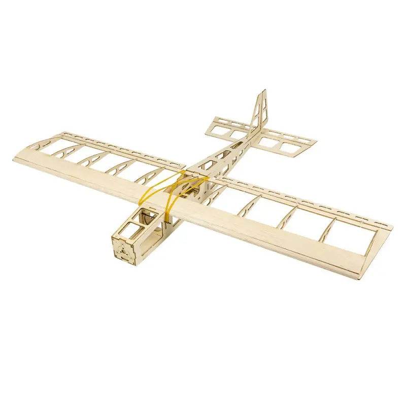 Pesawat baling-baling kayu dan rakitan kayu, mainan diy Pesawat drone dengan remote