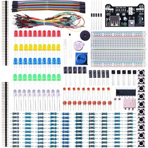 ELEGOO 235-Piece Educational <b>Kit</b> Bundle Fun Electronics for Breadboard Cable Resistor Capacitor LED Potentiometer <b>Model</b> - Product Image 2