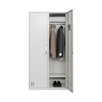 Armoire en acier à une seule porte, verrouillable, réglable, casier métallique pour le lieu de travail, les hôtels et les hôpitaux, solution de rangement
