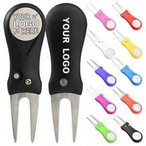 Foldable Golf Divot Repair Tool with Custom Logo Ball Marker | Wholesale Promotional Golf Accessories Promotional Sports <b>Gifts</b> - Product Image 1