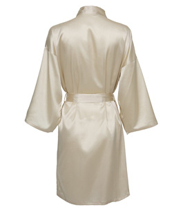 Accappatoio in Raso di Seta per Matrimonio, Spa, Salone di Bellezza, Sposa, Damigella d'Onore, Festa Nuziale, <span class=keywords><strong>Kimono</strong></span>, <span class=keywords><strong>Vestaglia</strong></span>, Abbigliamento da Notte e da Casa - Product Image 4
