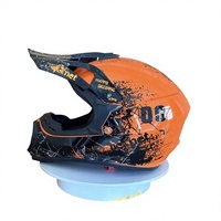 Équipement de protection pour moto, casque intégral de motocross, coque en ABS, fermeture à dégagement rapide, design graphique cool, homologué DOT, tout terrain