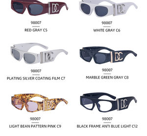 KAJILA-Lunettes de soleil de créateur tendance avec logo personnalisé style punk protection UV400, lunettes de soleil unisexes pour hommes et femmes - Product Image 6