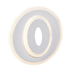 Plafoniera LED rotonda da 29W di design metallico bianco, ideale per illuminare spazi interni con efficienza energetica. - Product Image 1