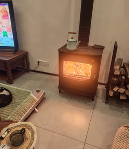 Chimenea de Leña de Hierro Fundido GR910, Chimenea Interior para Villa con Combustión Limpia, Convección de Calor por Radiación Térmica - Product Image 5