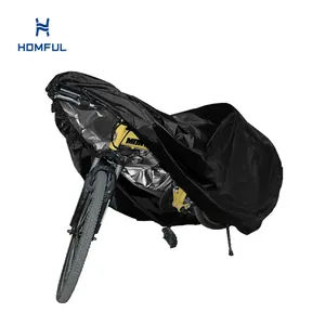 HOMFUL Wholesale Big Size Bike Cover UV Protected Dustproof Outdoor Waterproof Mountain Bicycle Cover with Lock Hole
