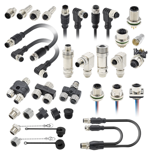 Водонепроницаемый кабель M12 с разъемом IP67, 5-контактный, тип B, для пайки на печатную плату, с защитным кожухом, штекер-гнездо, сборка, влагозащищенный кабель - Product Image 1