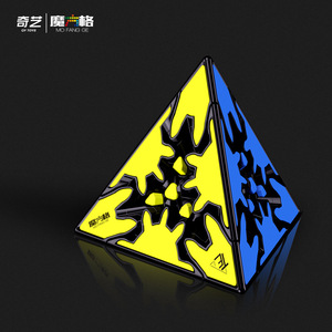 Cubo de engranajes Qiyi, pirámide de bolas de engranajes, cilindro, cubo esférico, rompecabezas irregular para adolescentes, juguete para estimular el cerebro - Product Image 3