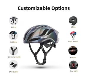 Casco CE/CPSC/ASTM/GB con indicatori di direzione, per guida su strada, notturna e per pendolari urbani, con segnali di avvertimento - Product Image 6