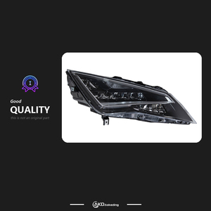 Luces AKD para <span class=keywords><strong>Seat</strong></span> <span class=keywords><strong>Leon</strong></span> 2013-2017, Faros Delanteros LED DRL, Señal Dinámica, Luz Alta y Baja, Luces de Circulación Diurna DRL, Lámparas Automáticas - Product Image 2