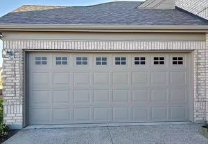 Vente en gros <span class=keywords><strong>de</strong></span> <span class=keywords><strong>porte</strong></span> <span class=keywords><strong>de</strong></span> <span class=keywords><strong>garage</strong></span> traditionnelle américaine 16x7 Panneau sandwich en acier lisse affleurant Design moderne Fini <span class=keywords><strong>Volet</strong></span> <span class=keywords><strong>roulant</strong></span> automatique - Product Image 4