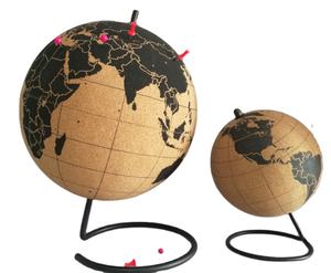 Globe terrestre <span class=keywords><strong>en</strong></span> liège avec des épingles à tête plate, vente <span class=keywords><strong>en</strong></span> gros, artisanat éducatif, ornement, globe terrestre <span class=keywords><strong>en</strong></span> liège pour la maison et l'école, article décoratif de géographie - Product Image 4