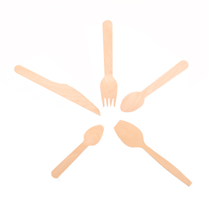 <span class=keywords><strong>Cuillère</strong></span> <span class=keywords><strong>en</strong></span> <span class=keywords><strong>bois</strong></span> <span class=keywords><strong>jetable</strong></span> biodégradable de 160 mm avec logo estampé à chaud pour la vaisselle de camping - Product Image 3