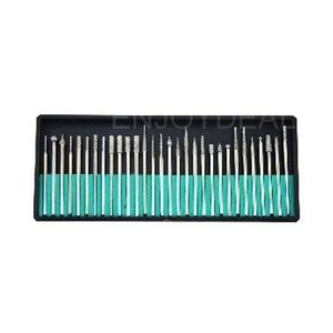30 têtes de meulage diamantées avec tige de 3 mm, compatibles avec les outils rotatifs - Product Image 6