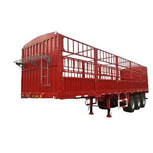 Starway Brand New Cargo Box Semi Trailer Galvanized Cargo Transport Semi Trailer For Sale