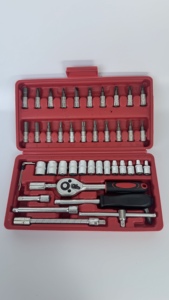VETOOL Juego <span class=keywords><strong>de</strong></span> Herramientas <span class=keywords><strong>de</strong></span> Reparación Automotriz <span class=keywords><strong>de</strong></span> 46 Piezas, Juego <span class=keywords><strong>de</strong></span> Llaves <span class=keywords><strong>de</strong></span> Tubo <span class=keywords><strong>de</strong></span> 1/4 <span class=keywords><strong>de</strong></span> Pulgada, Llave Dinamométrica, Caja <span class=keywords><strong>de</strong></span> Almacenamiento Práctica para Mecánicos - Product Image 6