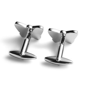 Gemelos de Alta Calidad con Diseño de Mariposa en Color Azul Oscuro para Traje de Hombre, Regalo Festivo - Product Image 3