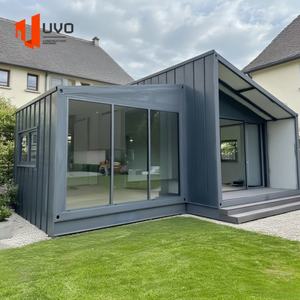 Prefab Modulaire Stalen Container Huis Uitbreidbaar Flat Pack Stacaravan Kleine Kantoor Woonvilla Voor Buitengebruik Voor Winkel - Product Image 1