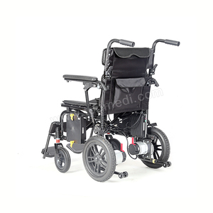 Batteria al litio in fibra di carbonio piccole sedie a rotelle per disabili elettriche motorizzate leggere - Product Image 5