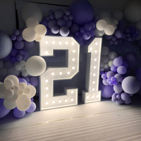 Vente en gros Supports en métal pour LED 3 pieds 4 pieds 5 pieds Grand chapiteau géant lumineux Lettres d'amour pour les décorations de mariage Événement
