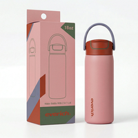 Bouteille d'eau isotherme Everich en acier inoxydable de 18 oz avec couvercle à paille anti-fuite et ouverture facile pour l'hydratation sportive et la gym